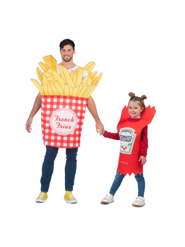 Disfraz patatas y ketchup