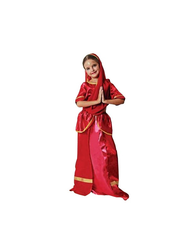 Disfraz hindú color para niña