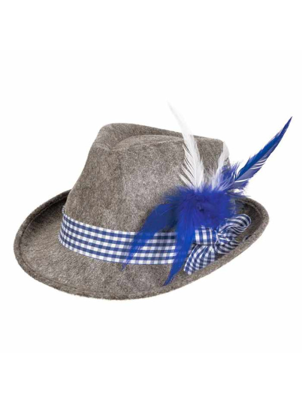 Sombrero tiroles azulado
