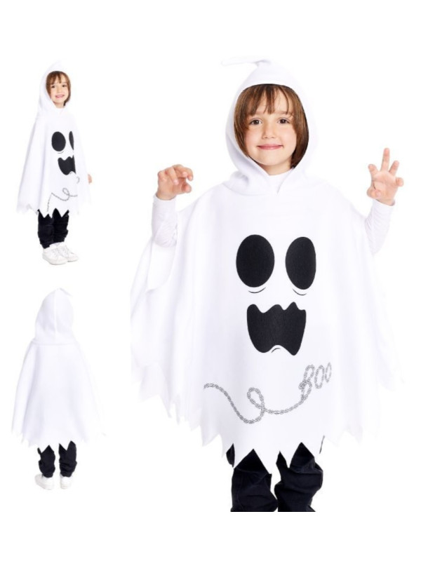 Poncho fantasma infantil