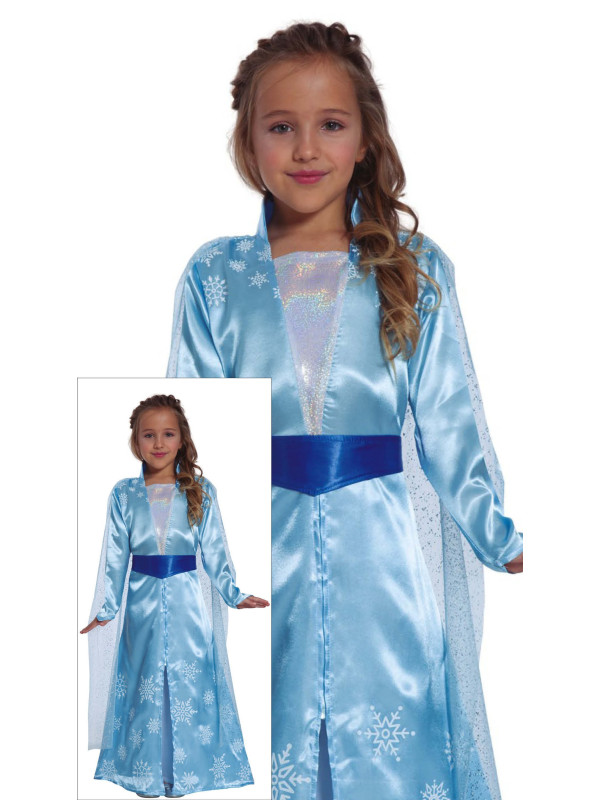 Disfraz vestido Elsa Princesa de hielo infantil