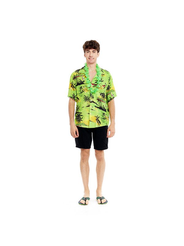 Camisa hawaiana palmeras