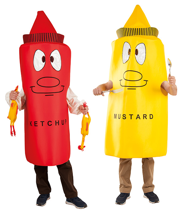 Disfraces en pareja ketchup y mostaza