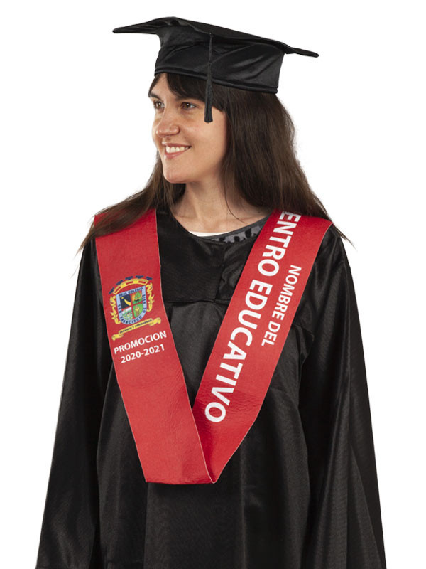 beca de graduacion personalizada de disfraces bacanal
